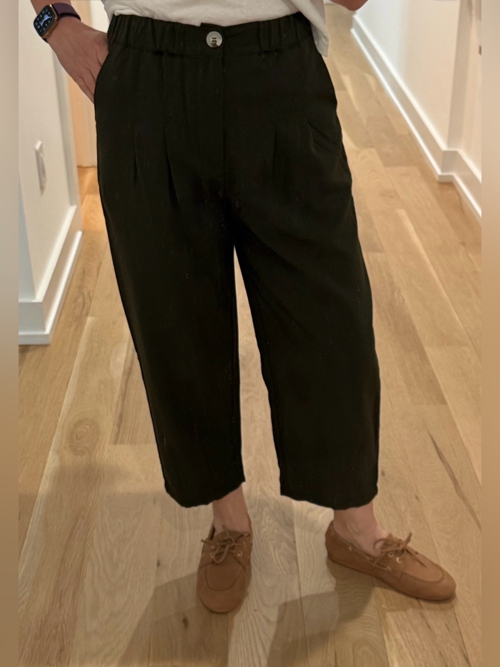Custom Women’s Olive Green Barrel Pants